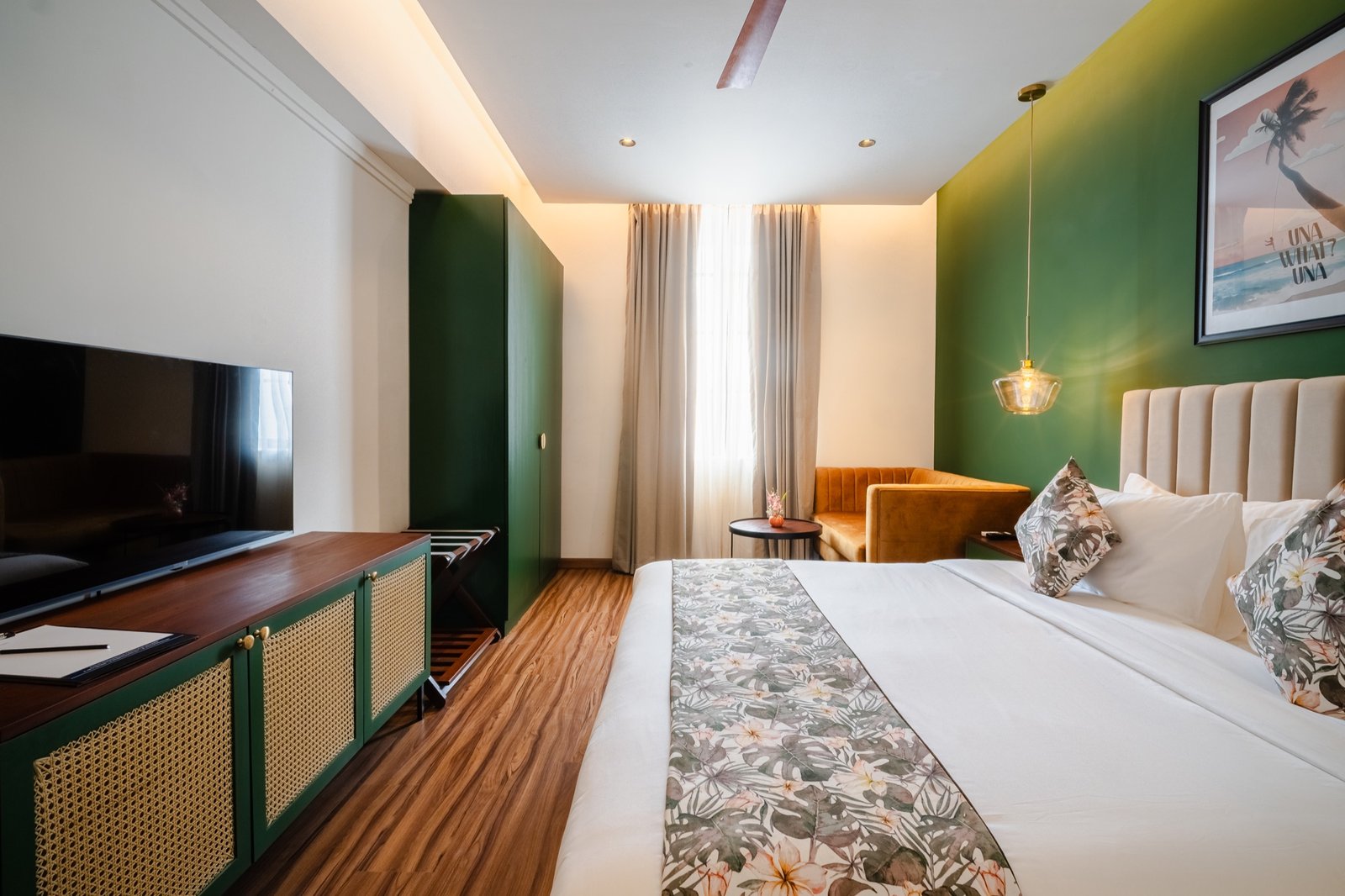 King bedroom in the Two-Bedroom Family Apartment
