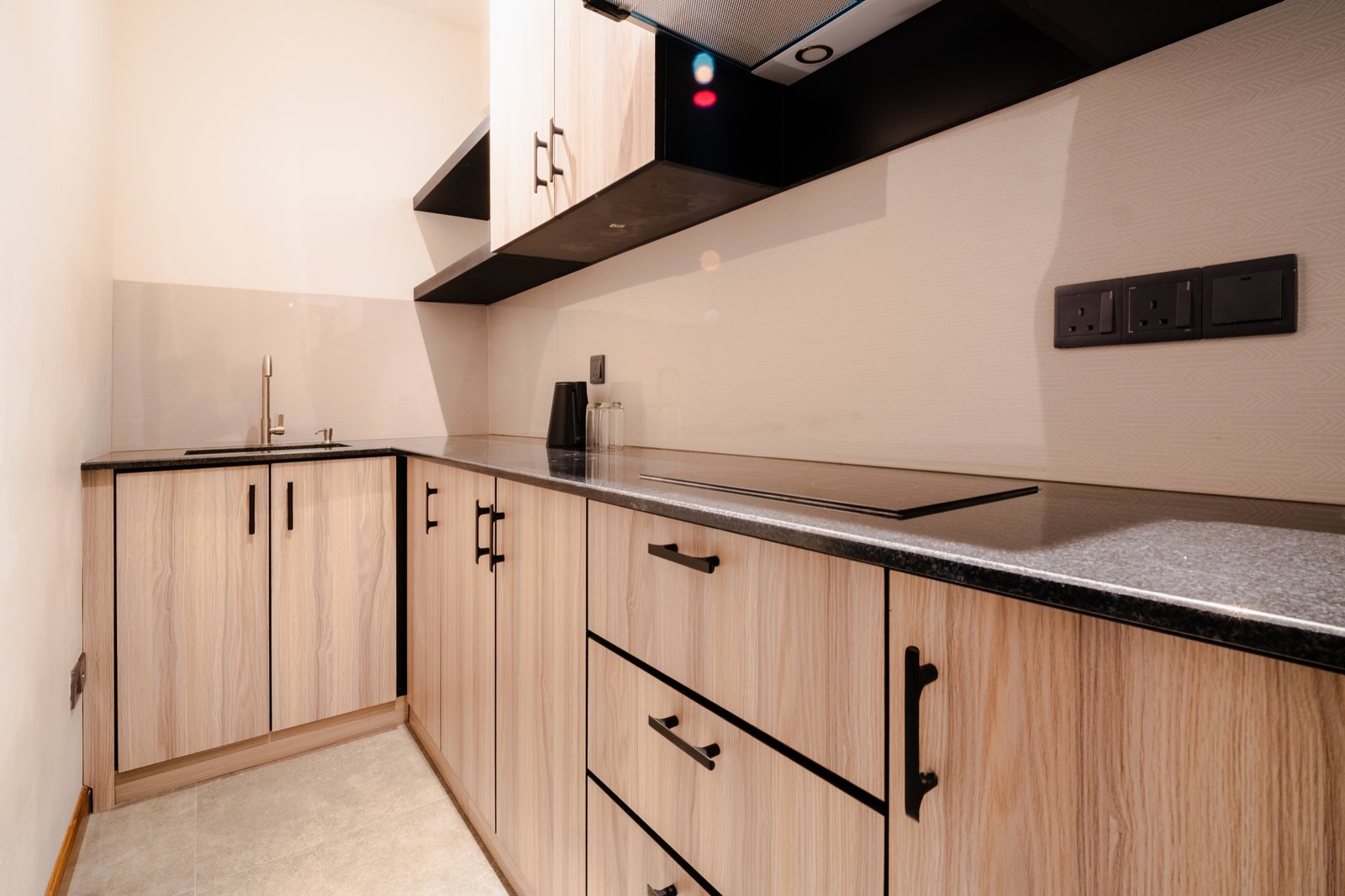 Private kitchen in the Two-Bedroom Family Apartment