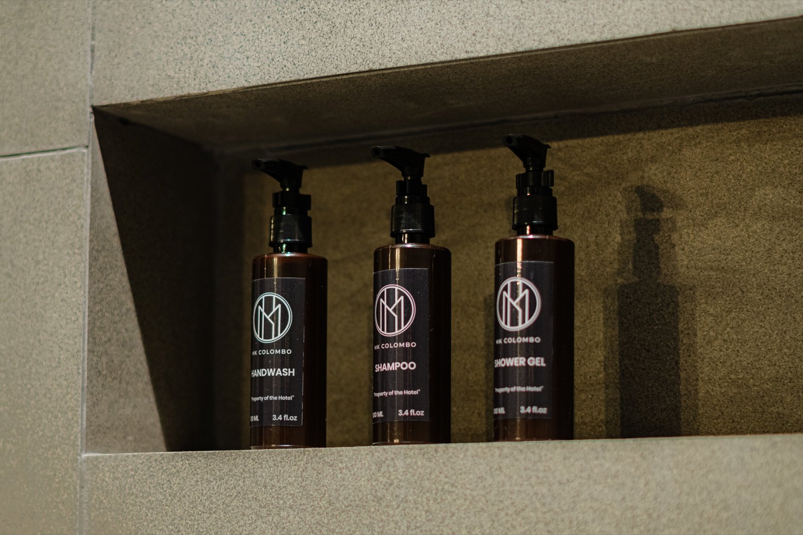 MK Colombo branded toiletries